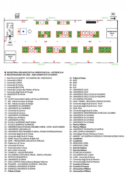 Foto SCARICA LA PIANTINA DELL'EVENTO